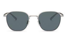 Shop OLIVER PEOPLES Rynn Unisex Square Sunglasses in Silver online.