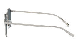 Shop OLIVER PEOPLES Rynn Unisex Square Sunglasses in Silver online.