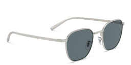 Shop OLIVER PEOPLES Rynn Unisex Square Sunglasses in Silver online.