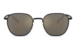 Shop OLIVER PEOPLES Rynn Unisex Square Sunglasses in Matte Black online.