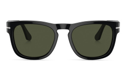 Shop PERSOL Unisex Square Sunglasses in Black online.
