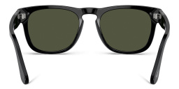 Shop PERSOL Unisex Square Sunglasses in Black online.