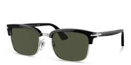 Shop PERSOL Unisex Rectangle Sunglasses in Black online.