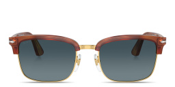Shop PERSOL Unisex Rectangle Sunglasses in Terra Di Siena online.