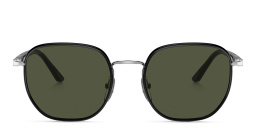 PERSOL Unisex Irregular Sunglasses in Black – Product Photo 1