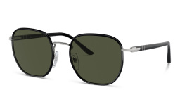 PERSOL Unisex Irregular Sunglasses in Black – Product Photo 2