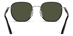 PERSOL Unisex Irregular Sunglasses in Black – Product Photo 4