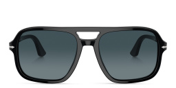 PERSOL Pilot Sunglasses in Black – Product Photo 1