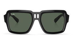 Shop Ray-Ban Magellan Unisex Square Sunglasses in Black online.