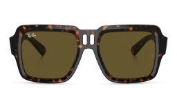 Shop Ray-Ban Magellan Unisex Square Sunglasses in Havana online.
