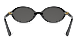 MIU MIU Miu Regard Oval Sunglasses in Black – Product Photo 4