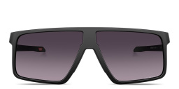 Shop Oakley Helux Rectangle Sunglasses in Black online.
