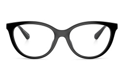 Shop Emporio Armani Cat-Eye Eyeglasses in Black online.