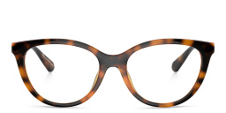Shop Emporio Armani Cat-Eye Eyeglasses in Havana online.