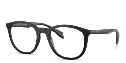 Emporio Armani Round Eyeglasses in Black – Product Photo 2