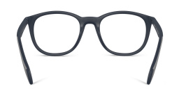 Emporio Armani Round Eyeglasses in Blue – Product Photo 4