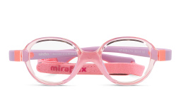 Mira Flex Logo Kids Round Eyeglasses in Pink – Product Photo 1