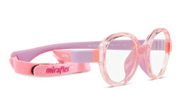Shop Mira Flex Logo Kids Round Eyeglasses in Pink online.