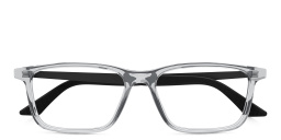MONTBLANC Snowcap Wide Rectangle Eyeglasses in Clear – Product Photo 1