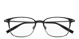 MONTBLANC Snowcap Square Eyeglasses in Gunmetal – Product Photo 1