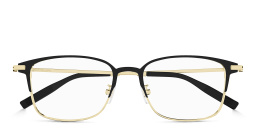 MONTBLANC Snowcap Square Eyeglasses in Gold – Product Photo 1