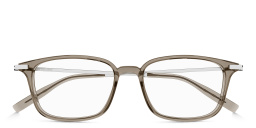 MONTBLANC Snowcap Rectangle Eyeglasses in Beige – Product Photo 1
