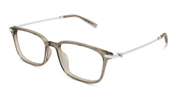 MONTBLANC Snowcap Rectangle Eyeglasses in Beige – Product Photo 2