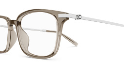 MONTBLANC Snowcap Rectangle Eyeglasses in Beige – Product Photo 3