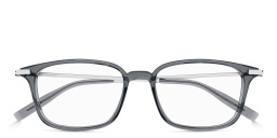 Snowcap Rectangle Eyeglasses من مونت بلانك بلون رمادي - صورة المنتج 1