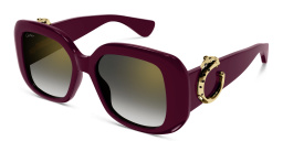 Cartier Panthère de Cartier Square Sunglasses in Burgundy – Product Photo 2