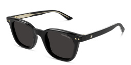 MONTBLANC Snowcap Panthos Sunglasses in Black – Product Photo 2
