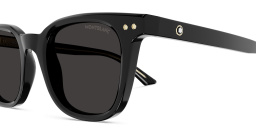 MONTBLANC Snowcap Panthos Sunglasses in Black – Product Photo 3