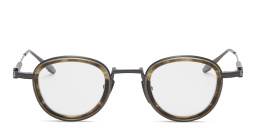 AKONI Agile Unisex Round Eyeglasses in Green – Product Photo 1