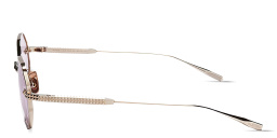 Shop VALENTINO V-Stud Irregular Eyeglasses in Gold & White online.