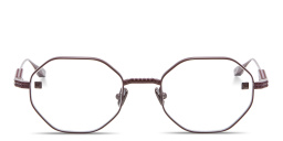 V-Stud Irregular Eyeglasses من فالنتينو بلون خمري - صورة المنتج 1