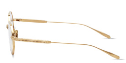 VALENTINO V-Stud Irregular Eyeglasses in Gold – Product Photo 3
