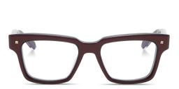 VALENTINO V - Essential I Unisex Rectangle Eyeglasses in Burgundy – Product Photo 1