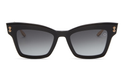 Shop AKONI Innes Cat-Eye Sunglasses in Black online.