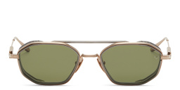 AKONI Eris Two Aviator Sunglasses in Gold – Product Photo 1