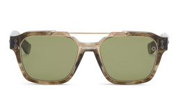 Shop AKONI Discovery Aviator Sunglasses in Tortoise online.