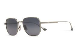 Maui Jim Lewalani Unisex Square Sunglasses in Silver – Product Photo 2
