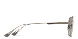 Maui Jim Lewalani Unisex Square Sunglasses in Silver – Product Photo 3