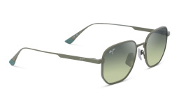 Maui Jim Lewalani Unisex Square Sunglasses in Green – Product Photo 2