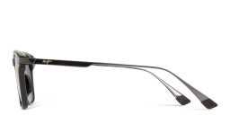 Shop Maui Jim Manaolana Unisex Square Sunglasses in Black online.