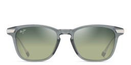 Shop Maui Jim Manaolana Unisex Square Sunglasses in Transparent Grey online.