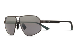 Shop Maui Jim Keawawa Aviator Sunglasses in Gunmetal online.