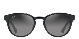 Shop Maui Jim Hiehie Unisex Round Sunglasses in Black online.
