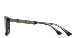 Shop Maui Jim Hiehie Unisex Round Sunglasses in Black online.