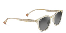 Shop Maui Jim Hiehie Unisex Round Sunglasses in Yellow online.