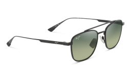 Maui Jim Kahana Unisex Square Sunglasses in Black – Product Photo 2